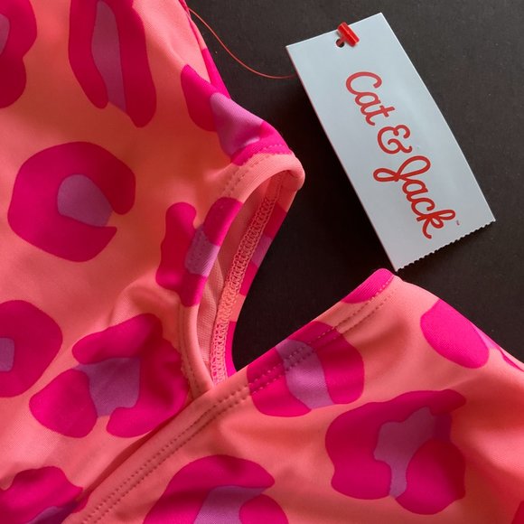 CAT & JACK Girls 1 Pc Swimsuit NWT Size L (10-12) - Picture 6 of 7